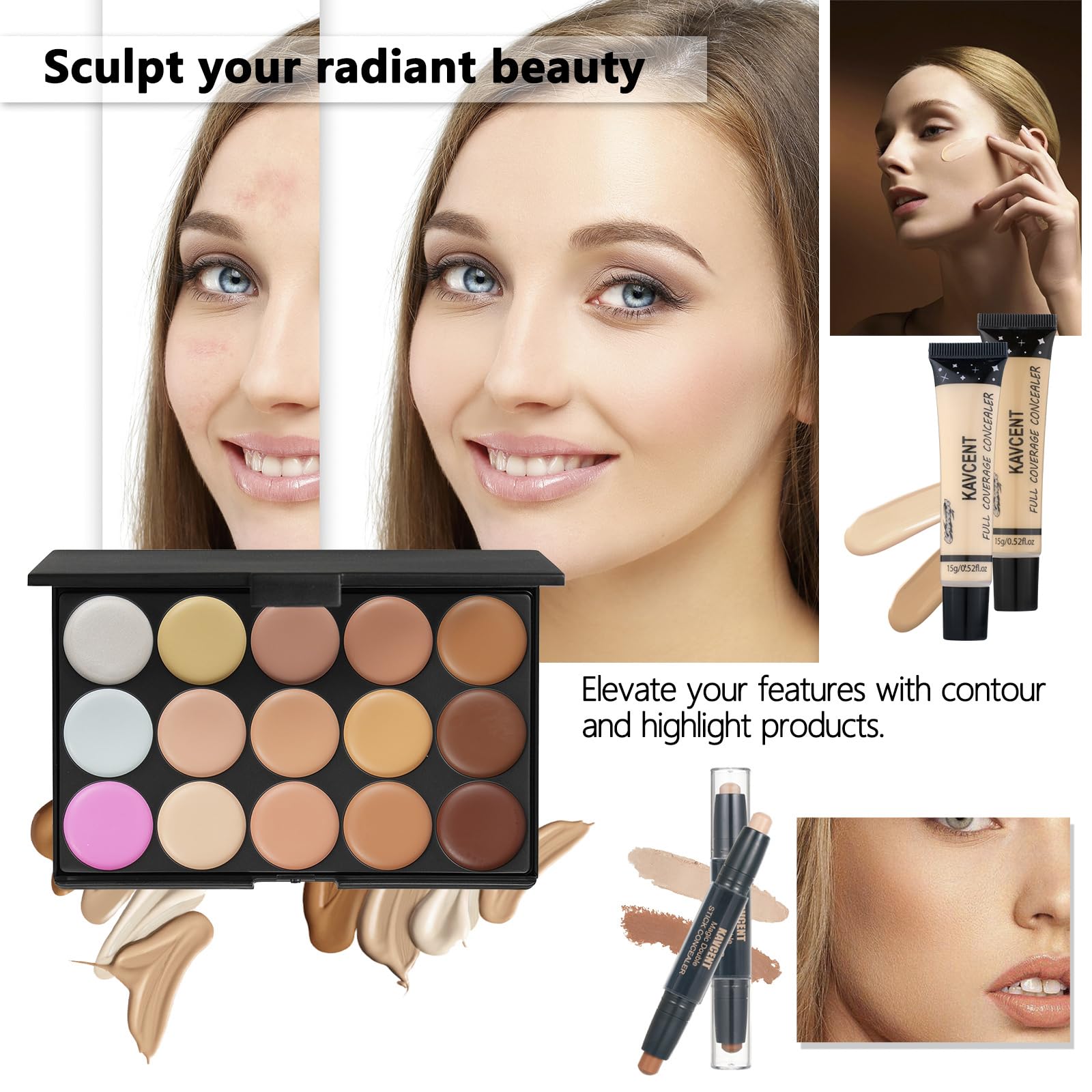 Amazon.com : Full Makeup Kit for Girls - Eyeshadow Palette, Lip